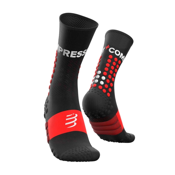 Running Socks Compressport Compressport Ultra Trail Socks  Black  Black 