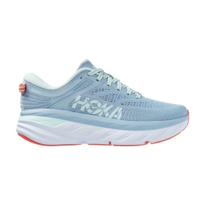 Women's Neutral Running Shoes Hoka One One Bondi 7  Blue Fog/Blue Glass 1110519BFBG