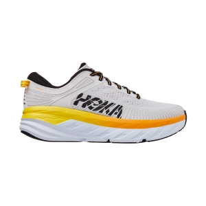Men's Neutral Running Shoes Hoka One One Bondi 7  Nimbus Cloud/Radiant Yellow 1110518NCRY