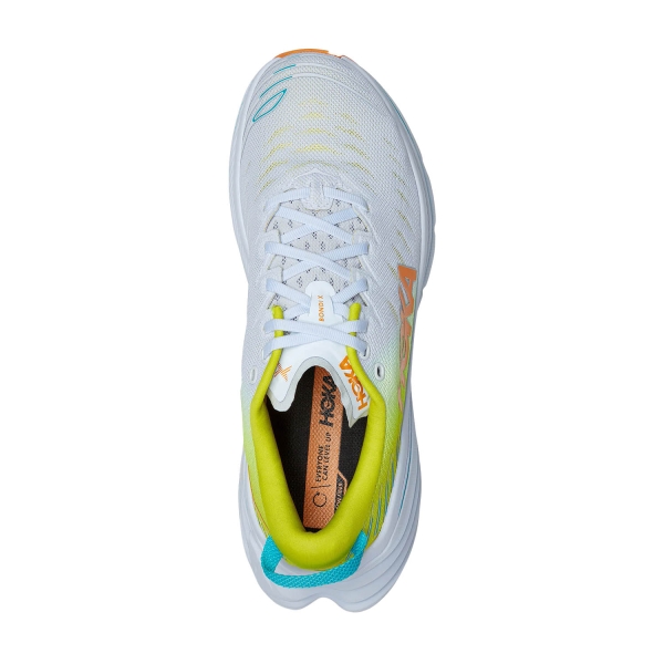 Hoka Bondi X - White/Evening Primrose