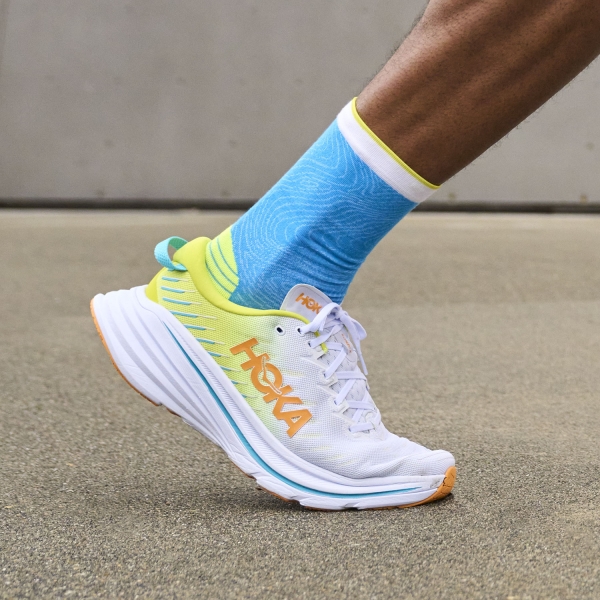 Hoka Bondi X - White/Evening Primrose