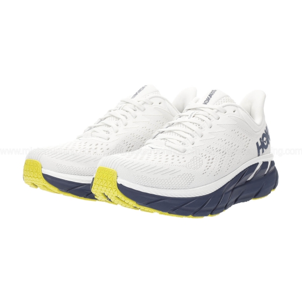 Hoka Clifton 7 - Blanc De Blanc/Black Iris