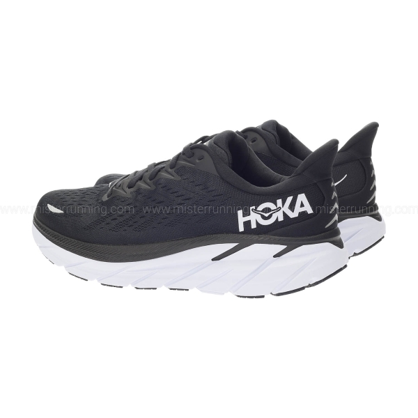 Hoka Clifton 8 - Black/White