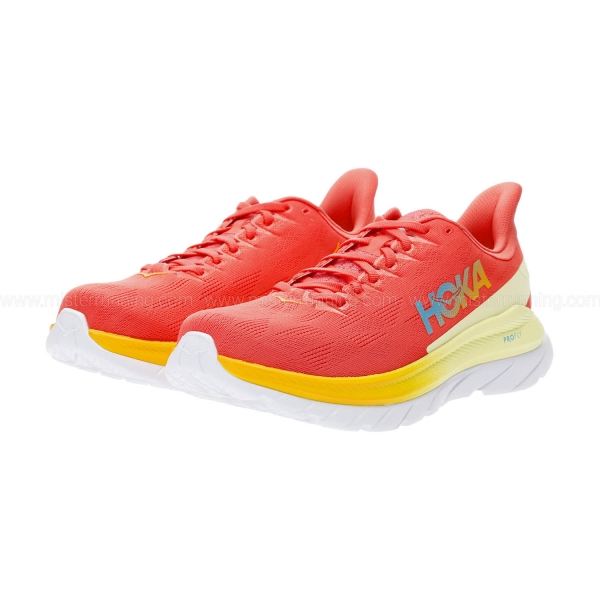 Hoka Mach 4 - Hot Coral/Saffron