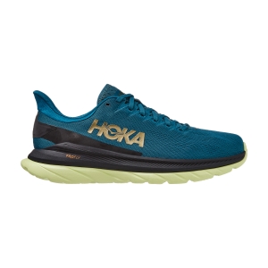 Men's Performance Running Shoes Hoka One One Mach 4  Blue Coral/Black 1113528BCBLC