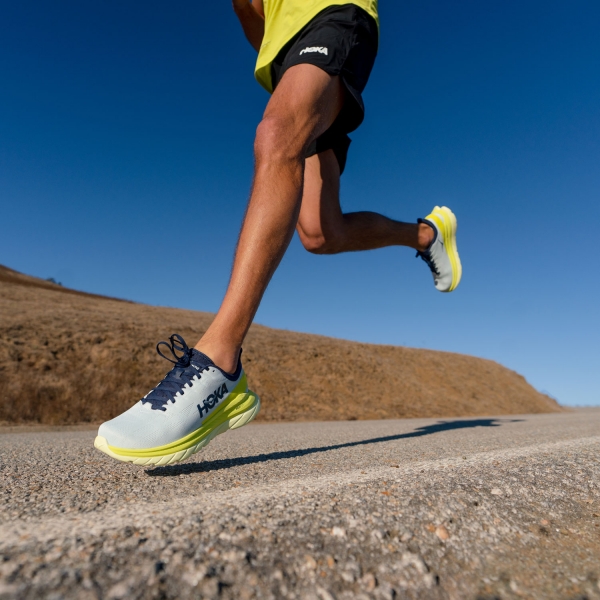 Hoka Mach 4 - Blue Flower/Citrus
