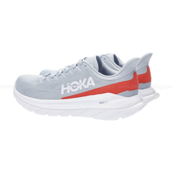 Hoka Mach 4 - Blue Fog/Fiesta
