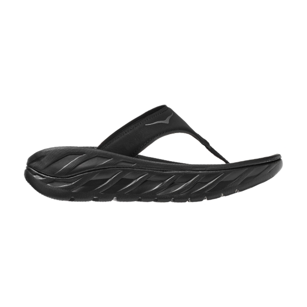 Recovery Shoe Hoka One One Ora Recovery Flip Slippers  Black/Dark Gull/Gray 1117910BDGGR