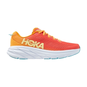 Women's Neutral Running Shoes Hoka One One Rincon 3  Camellia/Radiant Yellow 1119396CRYW