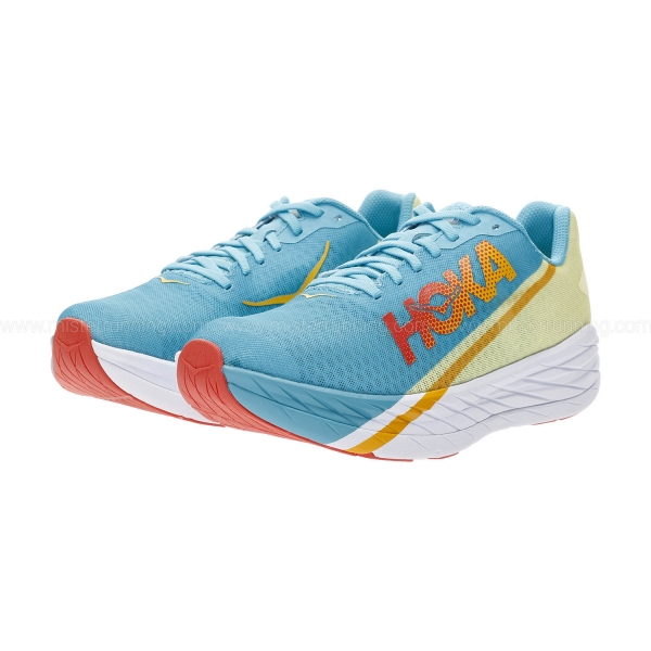 Hoka Rocket X - Scuba Blue/Luminary Green