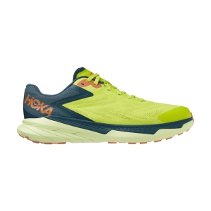 Men's Trail Running Shoes Hoka One One Zinal  Evening Primrose/Blue Coral 1119399EPBC
