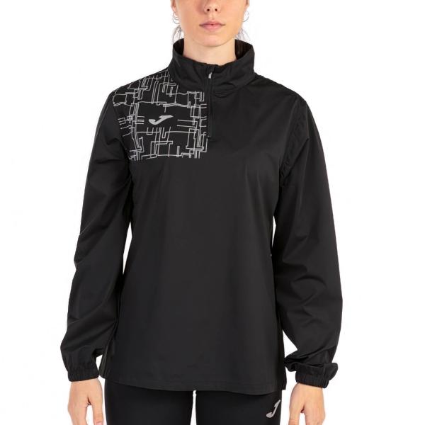 Chaqueta Running Mujer Joma Joma Elite VIII Logo Chaqueta  Black  Black 