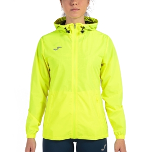 Women's Running Jacket Joma Elite VIII Logo Jacket  Fluor Yellow 901401.060