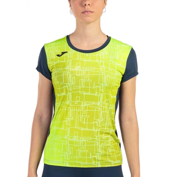 Camiseta Running Mujer Joma Elite VIII Camiseta  Royal/Fluor Yellow 901255.321