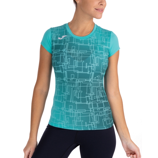 Women's Running T-Shirts Joma Joma Elite VIII TShirt  Turquoise  Turquoise 