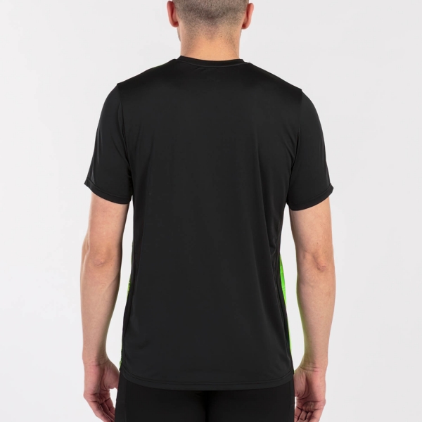 Joma Elite VIII T-Shirt - Black/Green Fluor