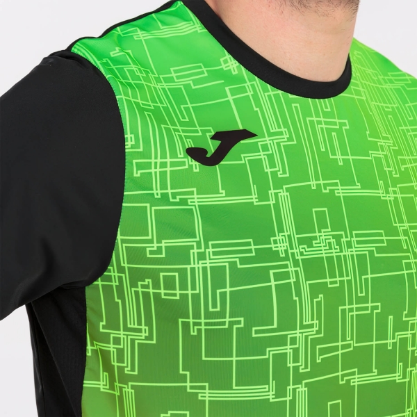Camiseta Running Hombre Joma Elite VII. Flúor Green. 101522.020