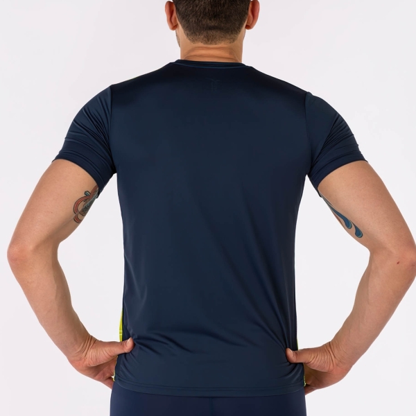 Joma Elite VIII Camiseta - Navy/Yellow Fluor