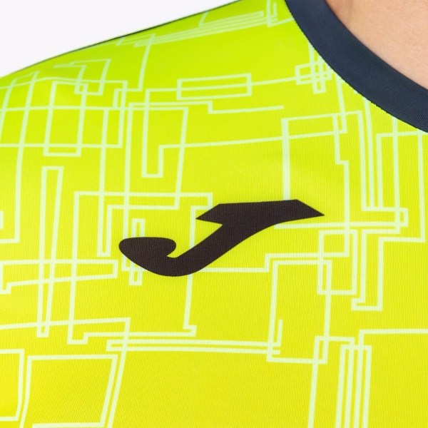 Joma Elite VIII Camiseta - Navy/Yellow Fluor