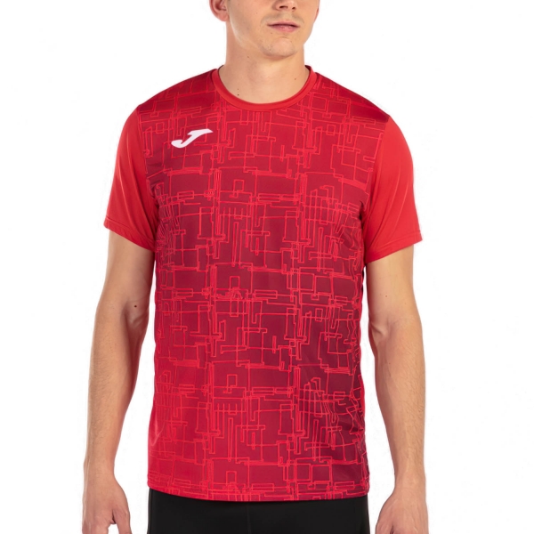 Men's Running T-Shirt Joma Joma Elite VIII TShirt  Red  Red 
