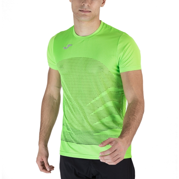 Camisetas Running Hombre Joma Marathon Camiseta  Fluor Green 102307.020
