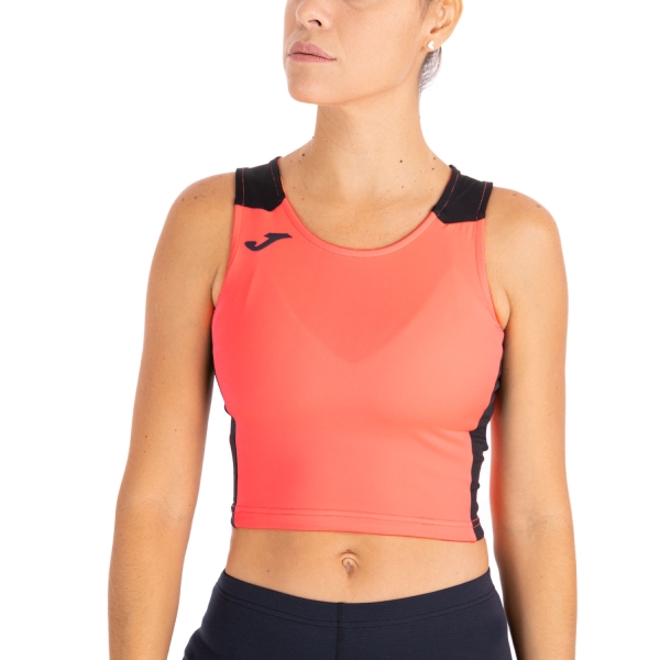 Women's Running Tank Joma Record II Top  Fluor Coral/Black 901397.041