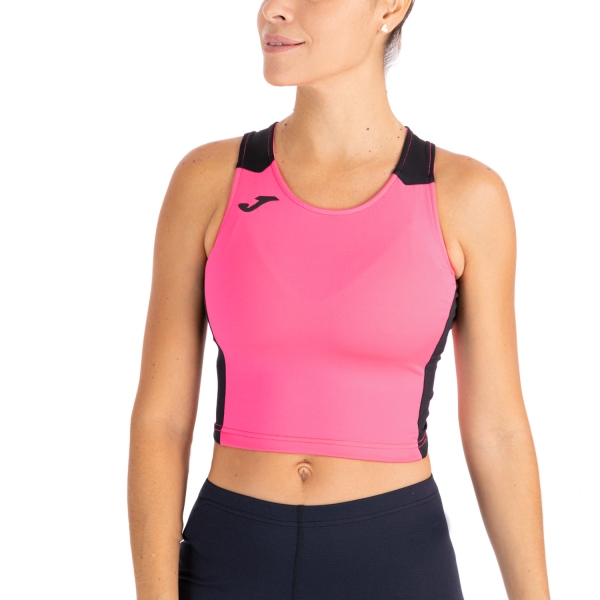 Canotta Running Donna Joma Record II Top  Fluor Pink/Black 901397.031