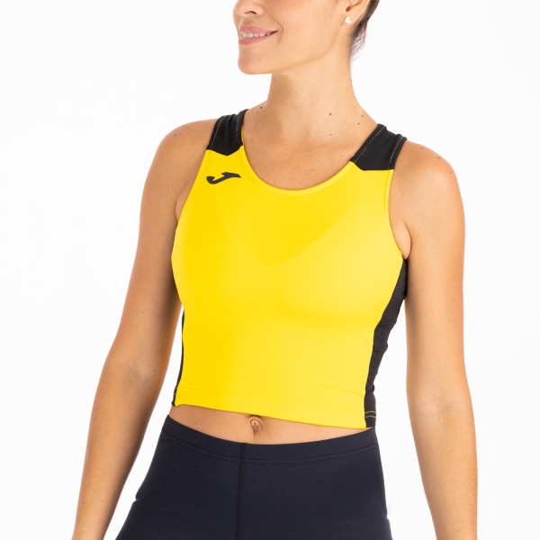 Women's Running Tank Joma Record II Top  Yellow/Black 901397.901