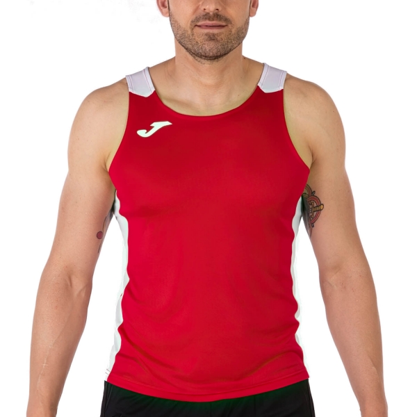 Men's Running Tank Joma Record II Tank  Red/White 102222.602