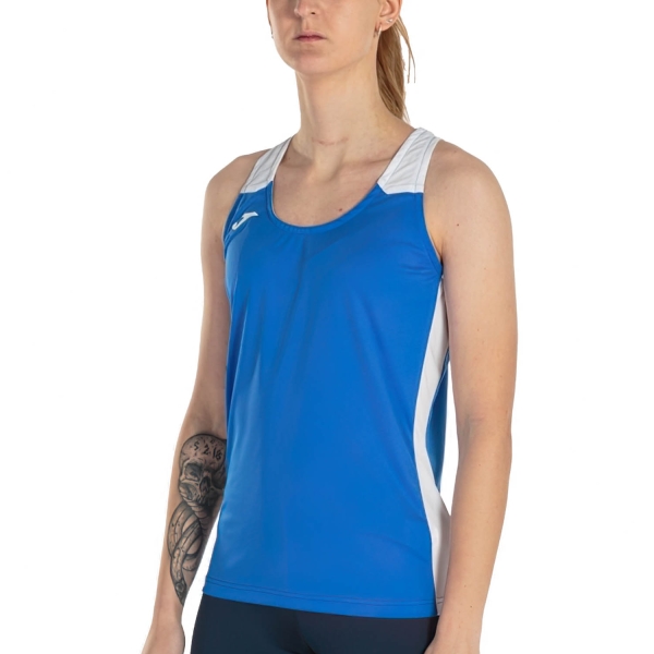 Women's Running Tank Joma Record II Tank  Royal/White 901396.702