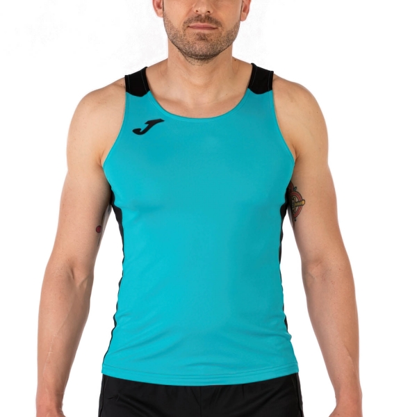 Men's Running Tank Joma Record II Tank  Turquoise/Black 102222.725