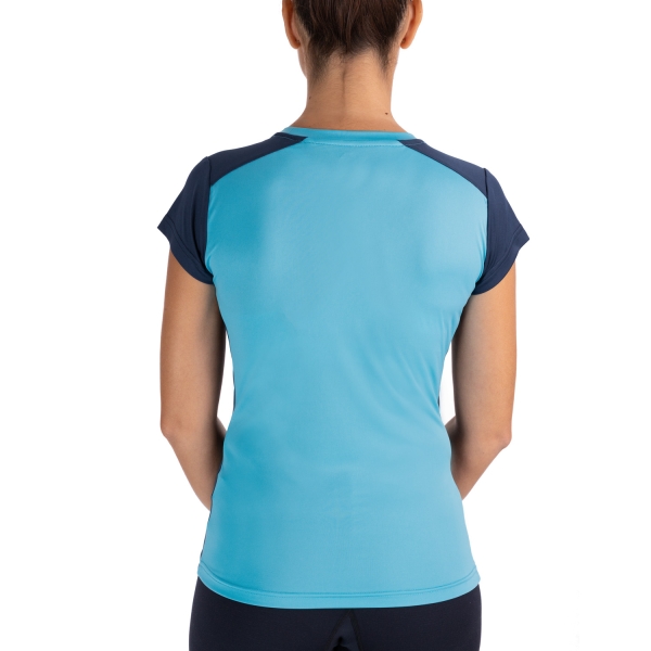 Joma Record II Camiseta - Fluor Turquoise/Dark Navy