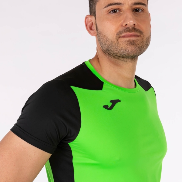 Joma Record II T-Shirt - Fluor Green/Black