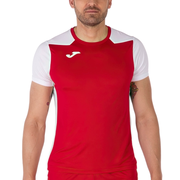 Camisetas Running Hombre Joma Record II Camiseta  Red/White 102223.602