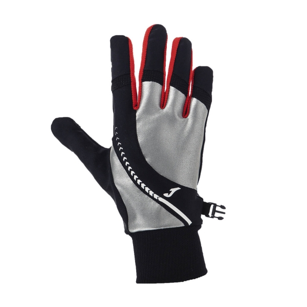 Guantes Running Joma Reflective Guantes  Black/Red/Silver 400253.100