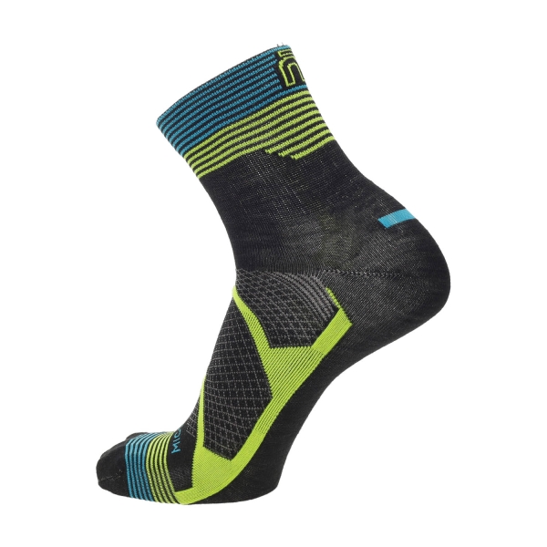 Mico Warm Control Merino Light Weight Socks - Nero/Giallo Fluo