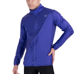 Men's Running Jacket Mizuno Aero Jacket  Violet Blue J2GE100024