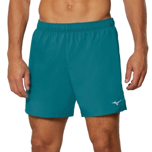 Men's Running Shorts Mizuno Core 2 in 1 7.5in Shorts  Harbor Blue J2GB017638