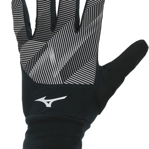 Mizuno Logo Guanti - Black