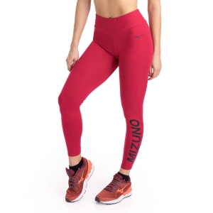 Women's Running Tights Mizuno Logo Tights  Persian Red K2GD180460