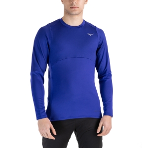 Men's Running Shirt Mizuno Muscle Warm BT Shirt  Vision Violet J2GA157027