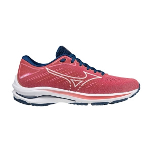 Women's Neutral Running Shoes Mizuno Wave Rider 25  Phlox Pink/White/Gibraltor Sea J1GD210301