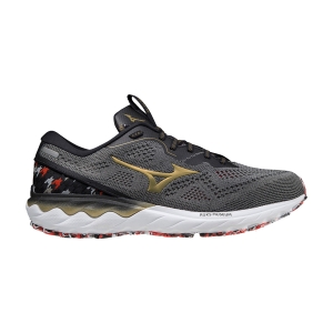 Men's Neutral Running Shoes Mizuno Wave Skyrise 2  Frost Gray/Gold/Black J1GC216297