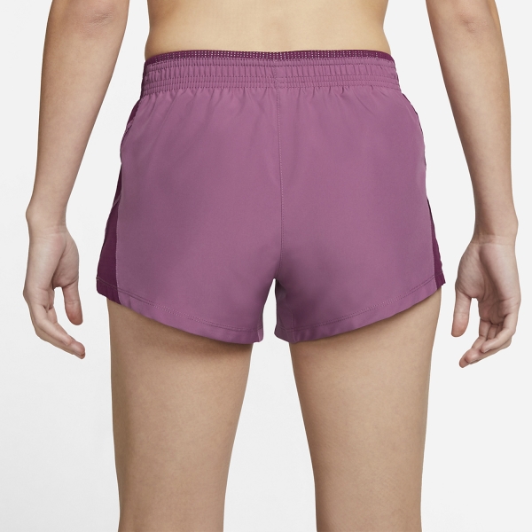 Nike 10k 2 in 1 3in Shorts - Light Bordeaux Sangria/Wolf Grey