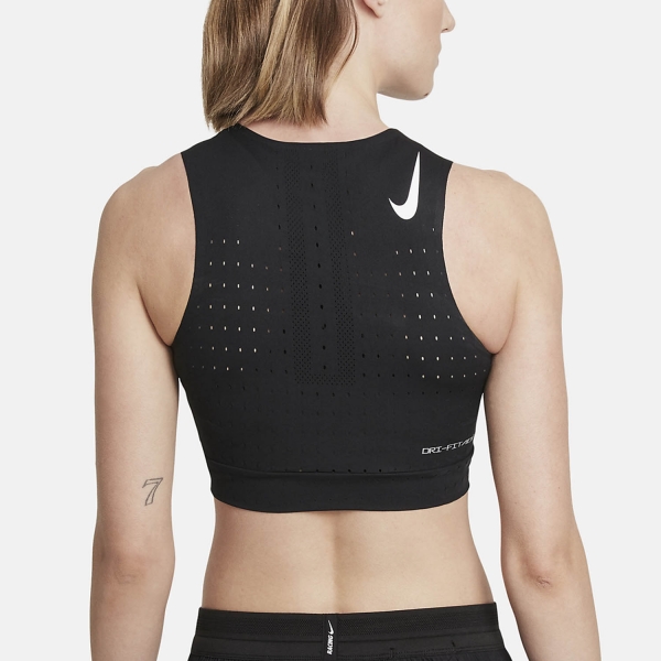 Nike Aeroswift Logo Top - Black/White