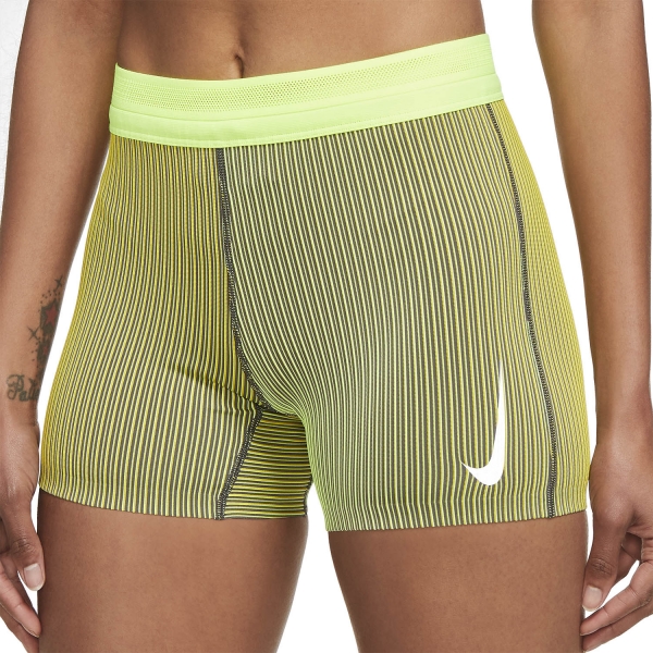 Nike Aeroswift Logo 4in Shorts - Bright Citron/Volt/White
