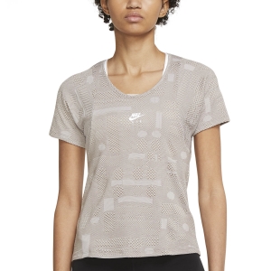 Women's Running T-Shirts Nike Air DriFIT TShirt  College Grey/Moon Fossil/Reflective Silver DD4027033