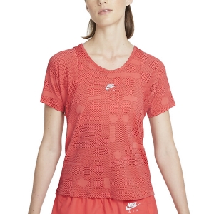 Women's Running T-Shirts Nike Air DriFIT TShirt  Magic Ember/Lobster/Reflective Silver DD4027814