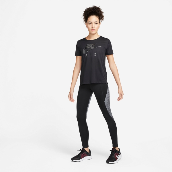 Nike Air Dri-FIT Tights - Black/Reflective Silver