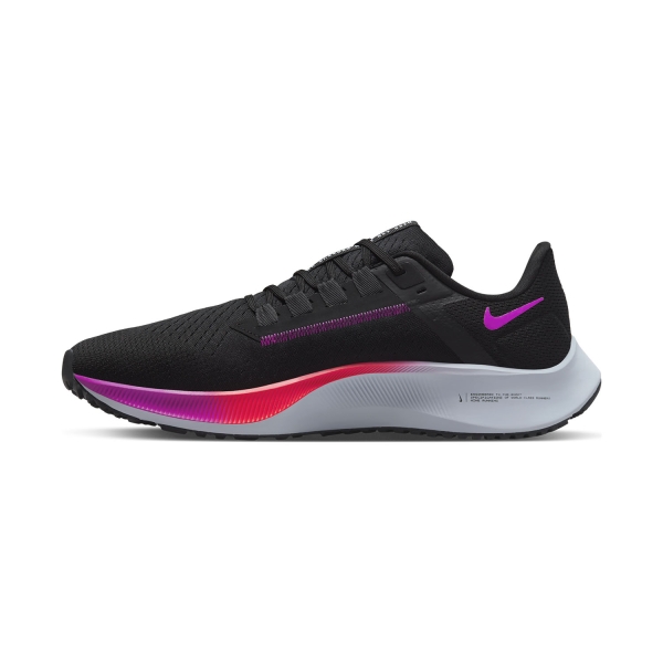 Nike Air Zoom Pegasus 38 - Black/Flash Crimson/OFF Noir
